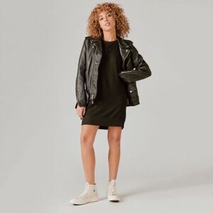 Lucky Brand Black Cloud Jersey Crew Dress